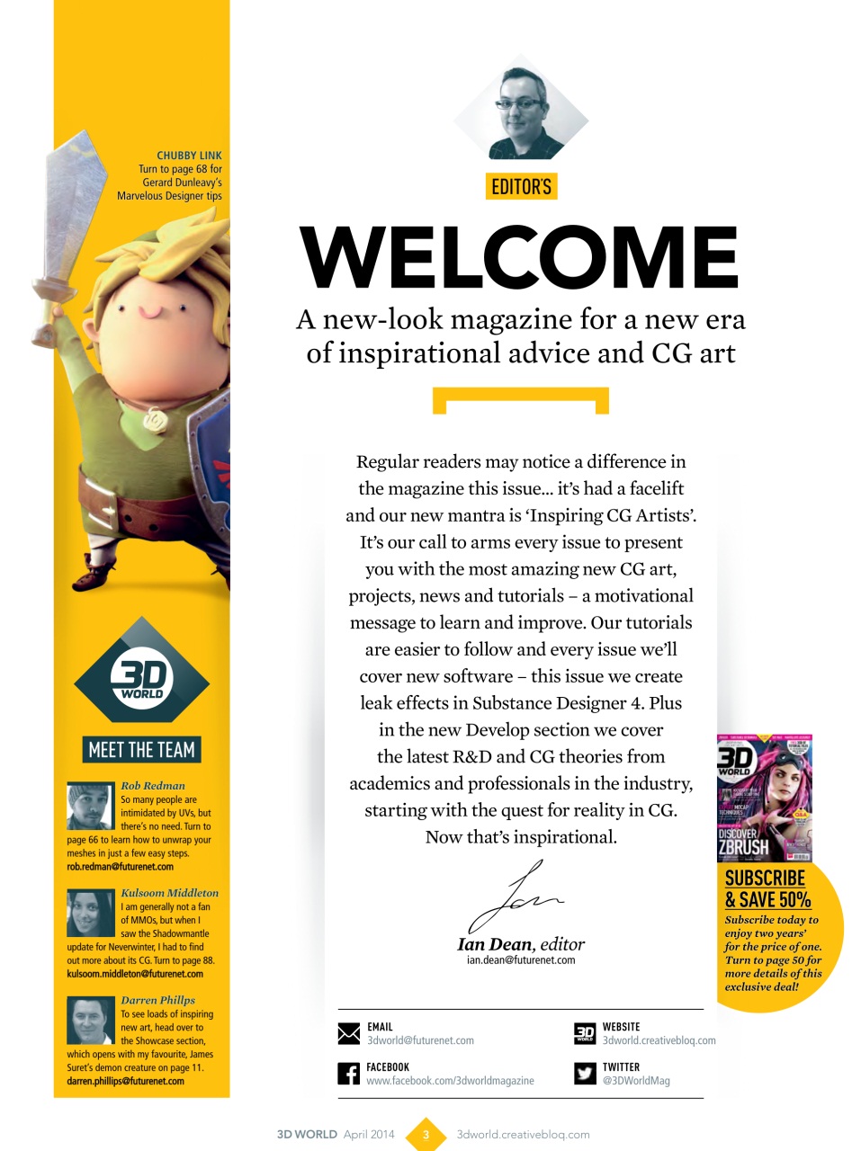 3D World Preview Pages