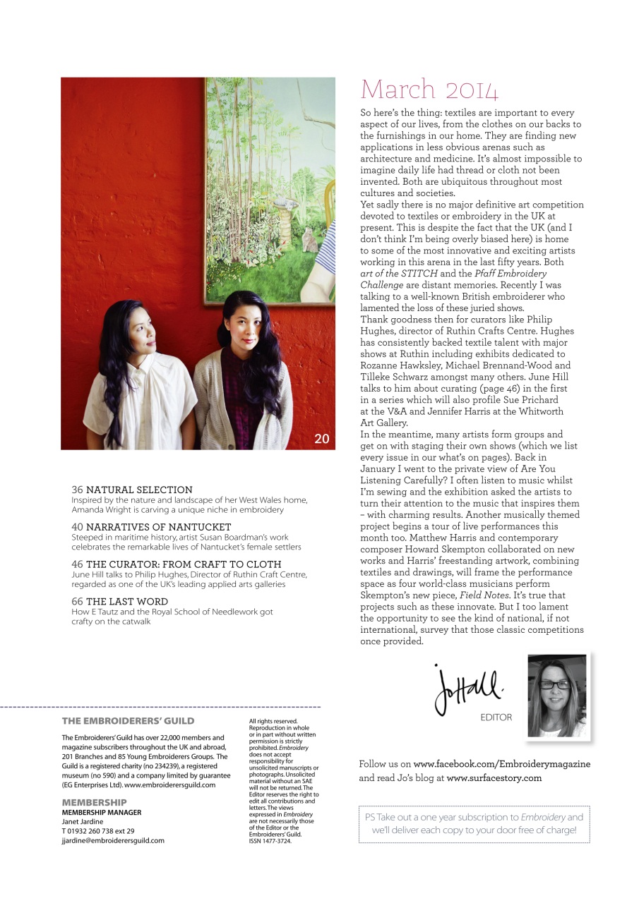 Embroidery Magazine Preview Pages