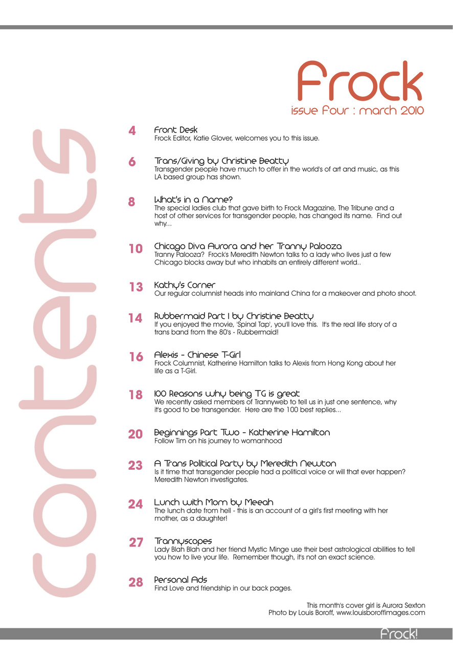 Frock Magazine Preview Pages