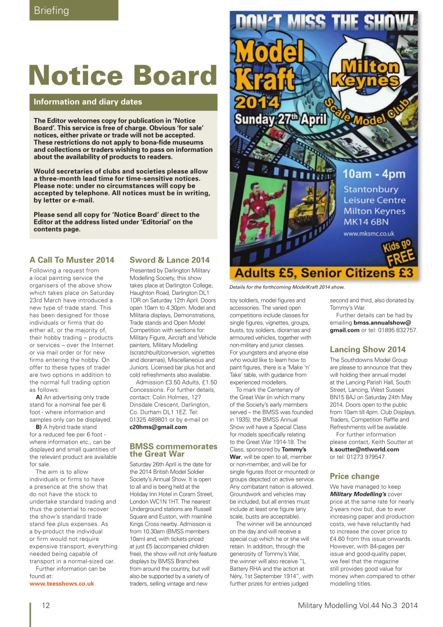 Military Modelling International Magazine Preview Pages