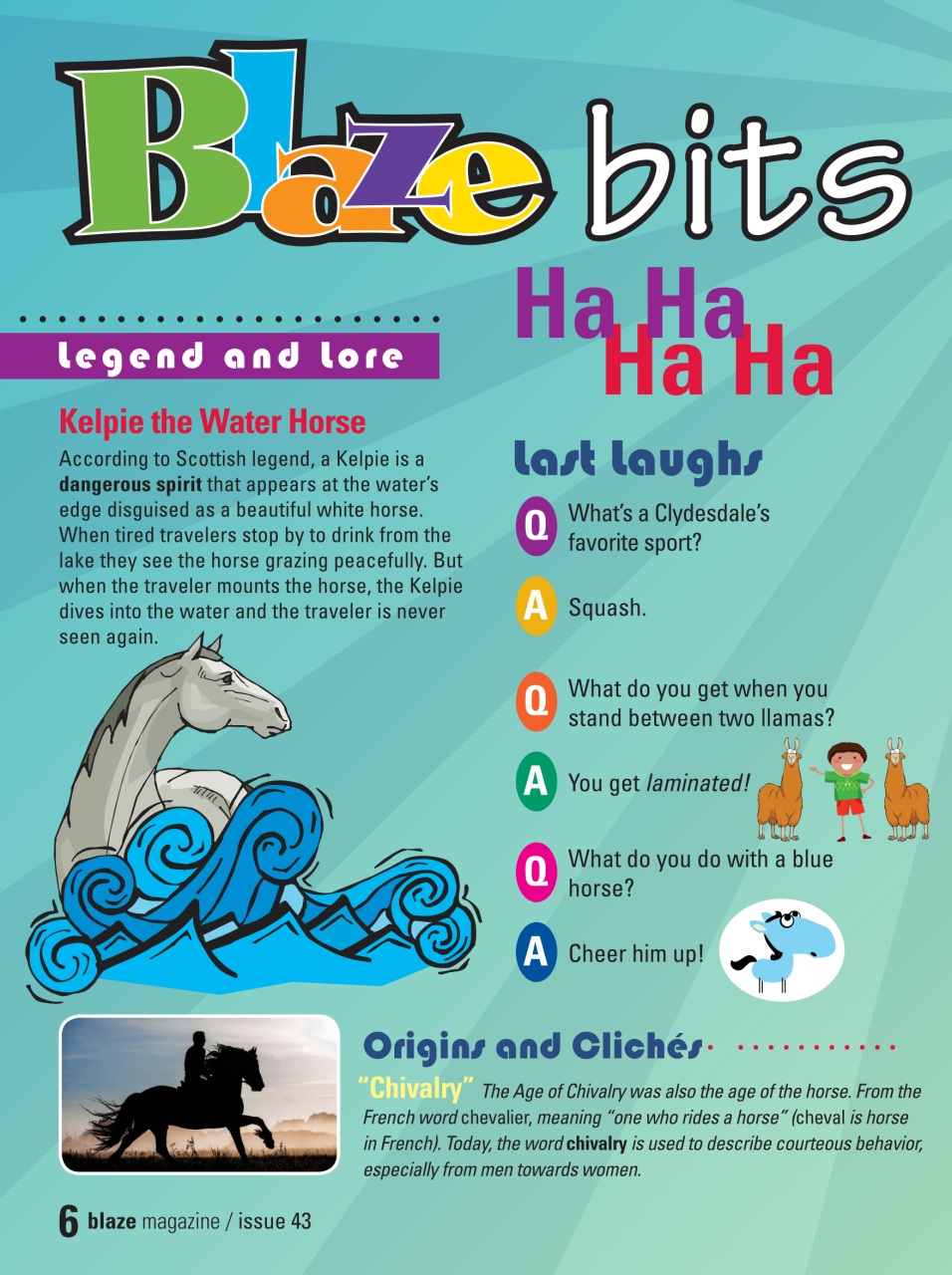 Blaze Magazine For Horse Crazy Kids Preview Pages