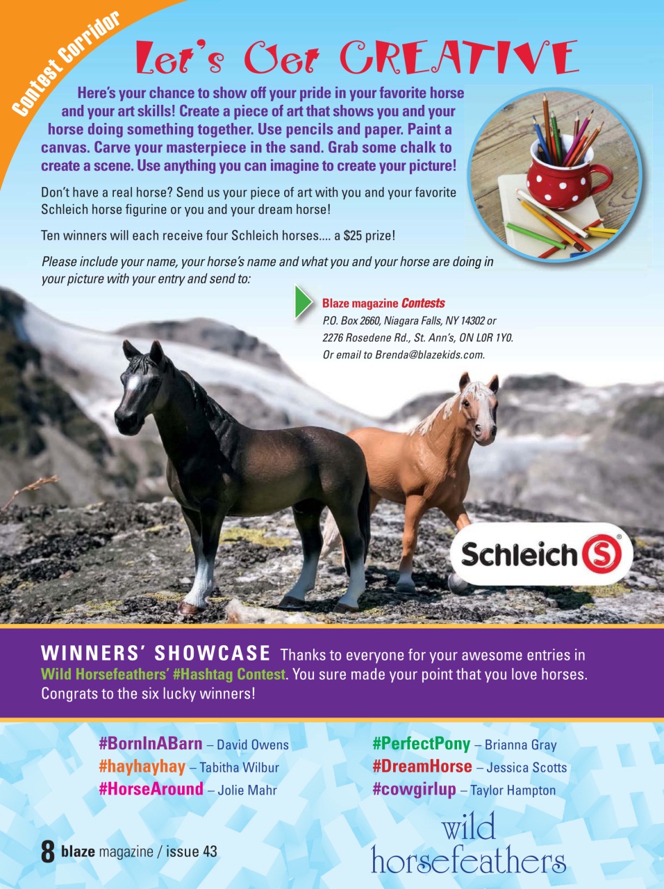 Blaze Magazine For Horse Crazy Kids Preview Pages