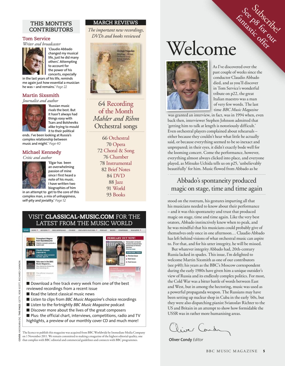 BBC Music Magazine Preview Pages
