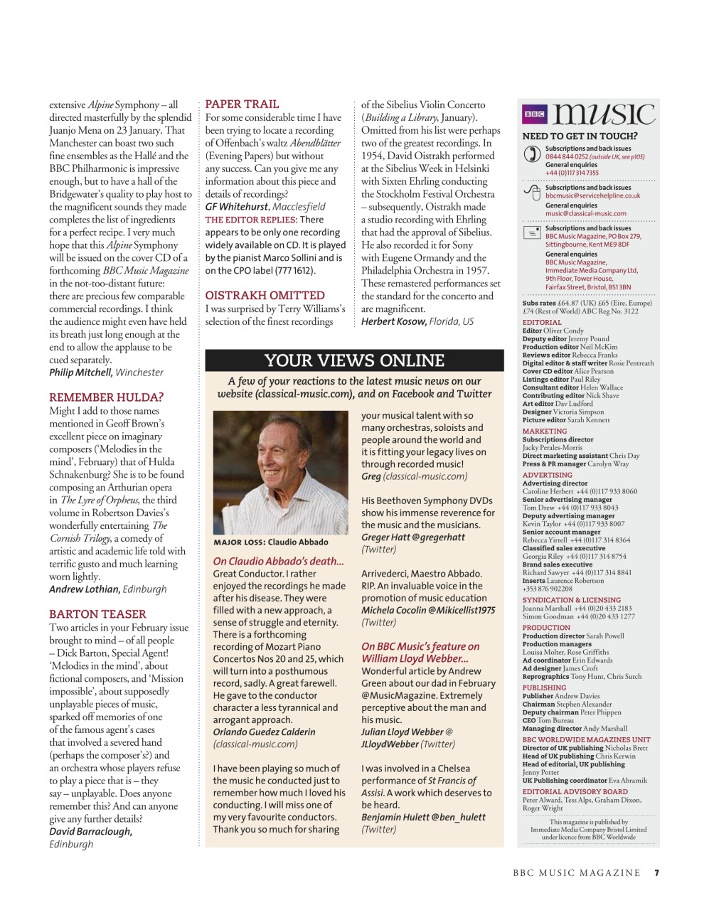 BBC Music Magazine Preview Pages