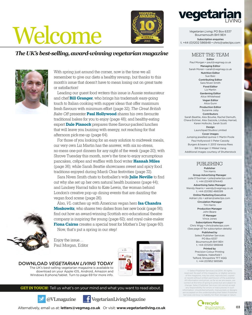 Vegetarian Living Preview Pages