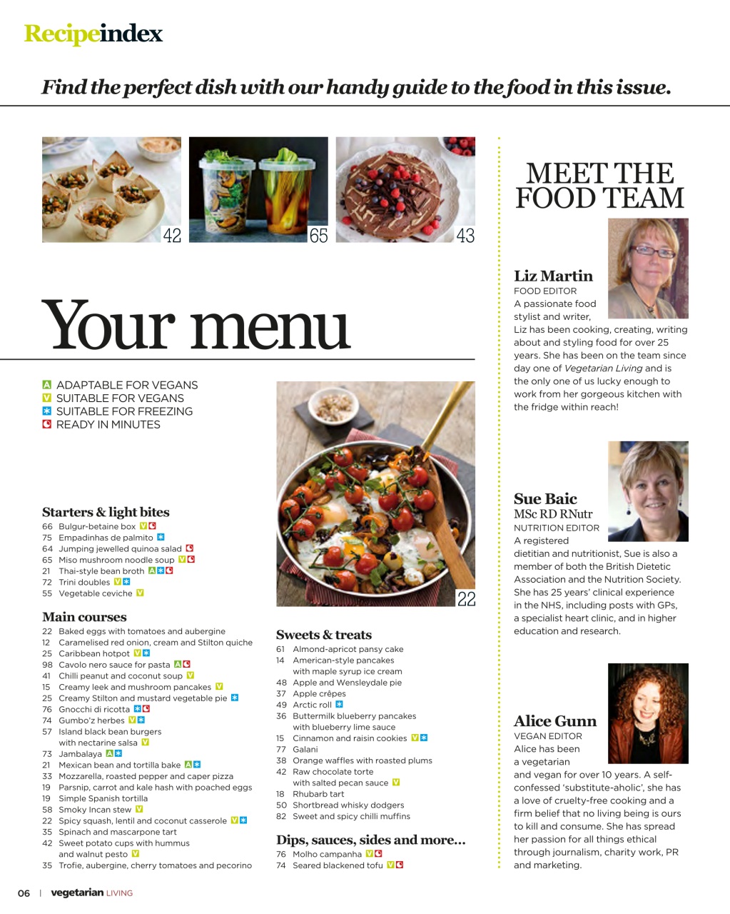 Vegetarian Living Preview Pages