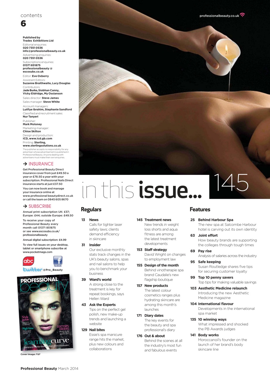 Professional Beauty Preview Pages