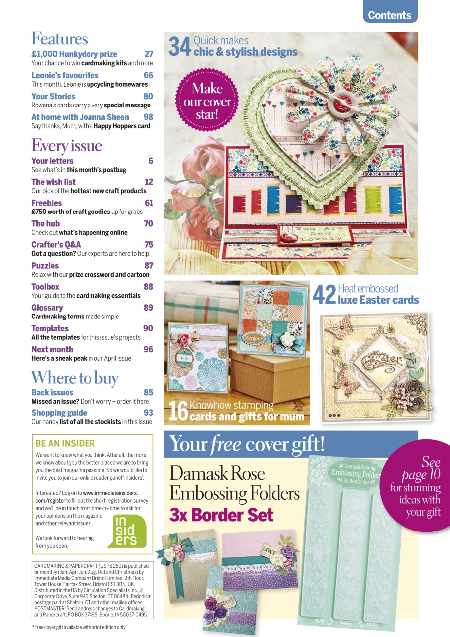 Cardmaking & Papercraft Preview Pages