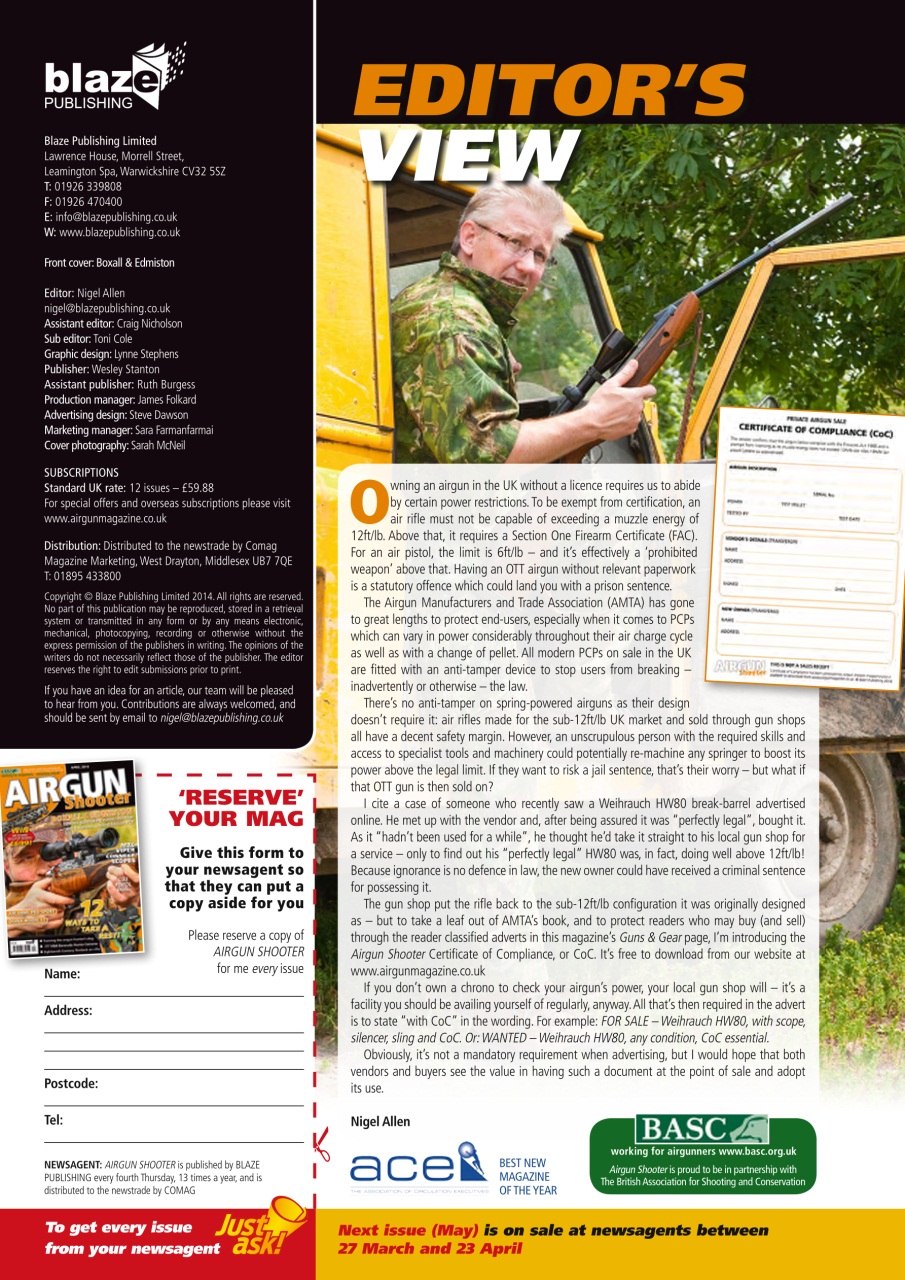 Airgun Shooter Preview Pages