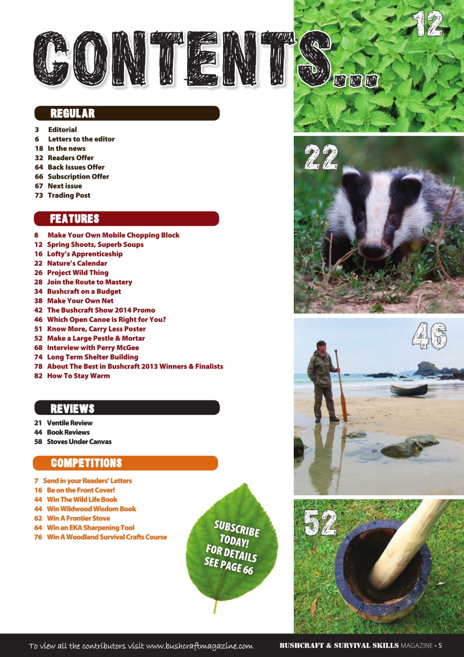 Bushcraft & Survival Skills Magazine Preview Pages