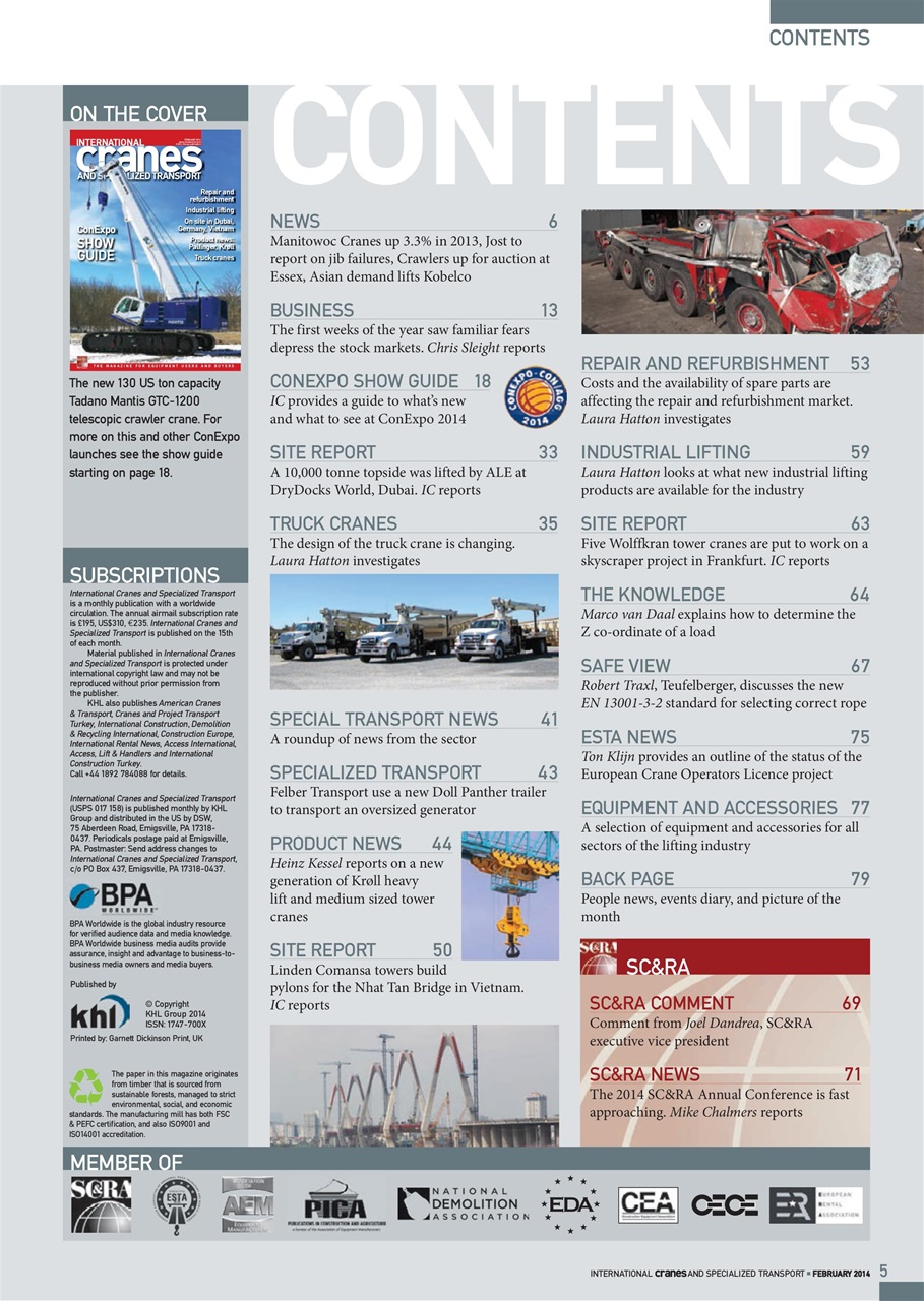 Int. Cranes and Specialized Transp Preview Pages