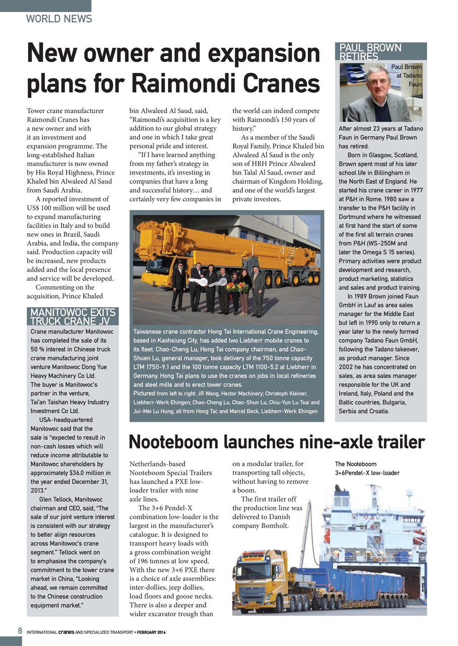 Int. Cranes and Specialized Transp Preview Pages