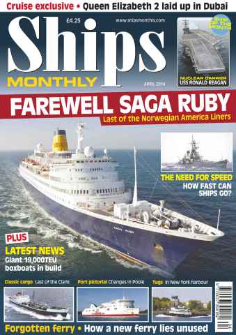 Ships Monthly issue No.592 Farewell Saga Ruby - April 2014