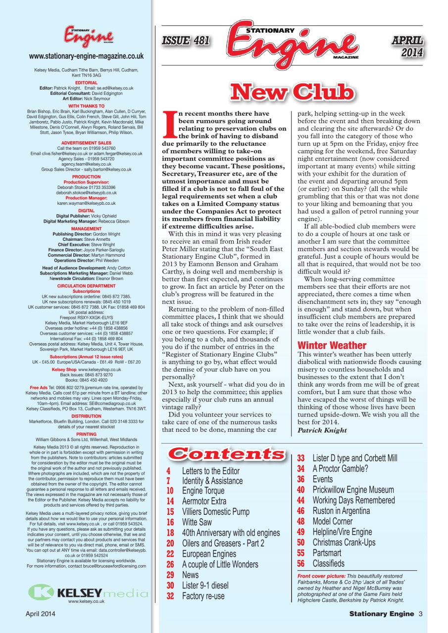 Stationary Engine Preview Pages