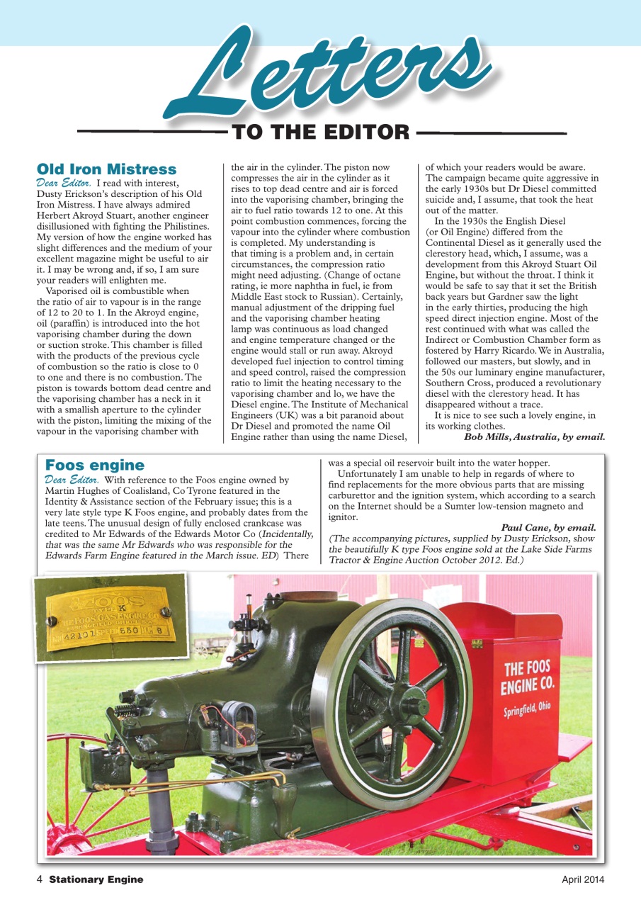 Stationary Engine Preview Pages
