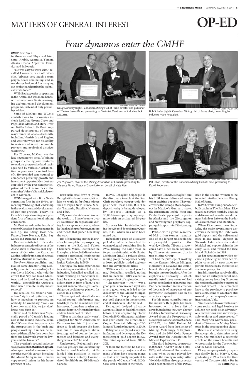The Northern Miner Preview Pages