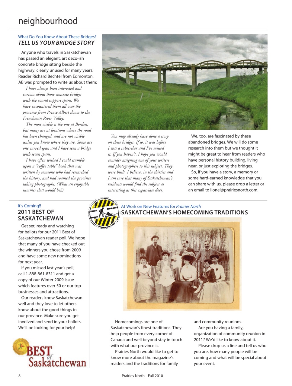 Prairies North Magazine Preview Pages