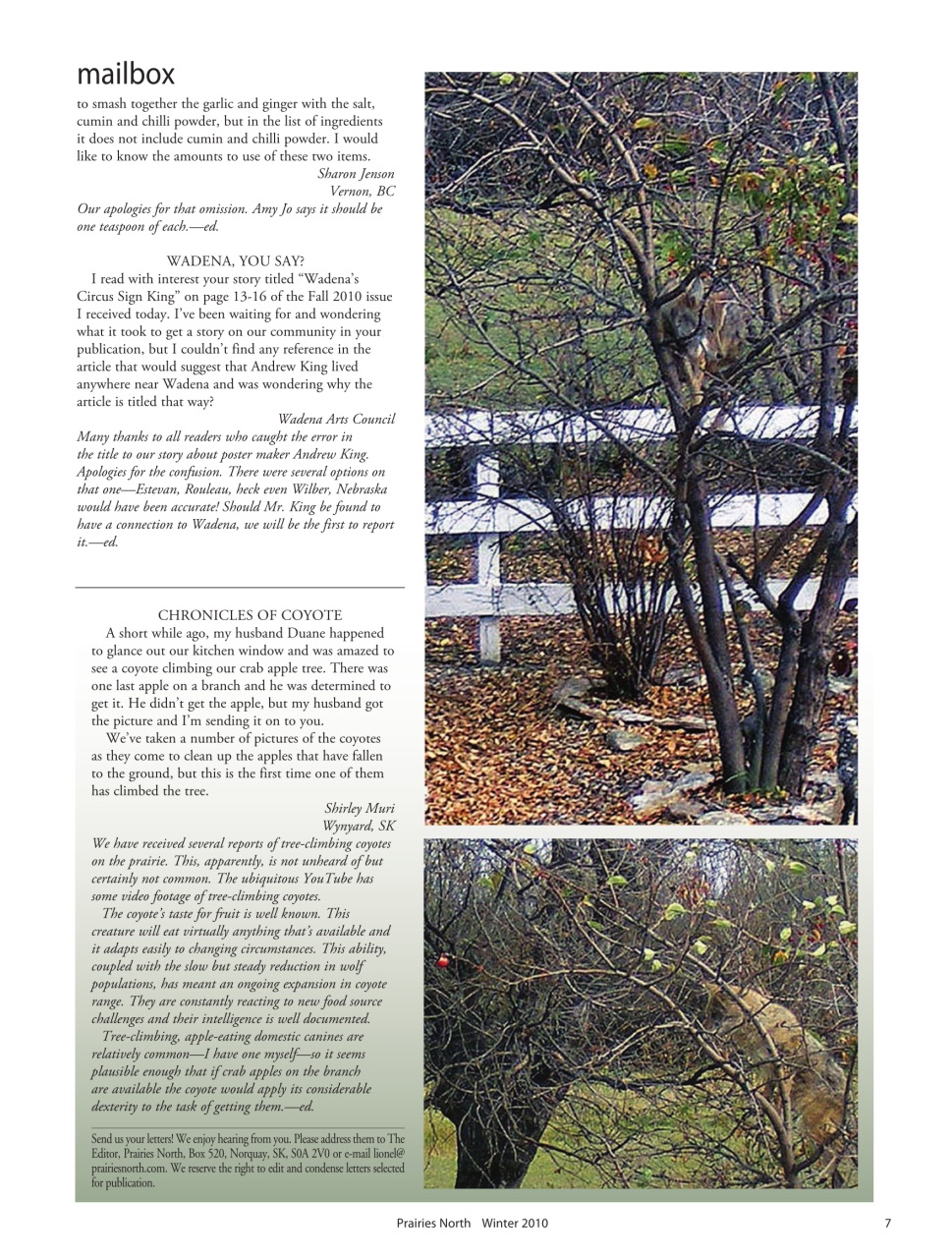 Prairies North Magazine Preview Pages