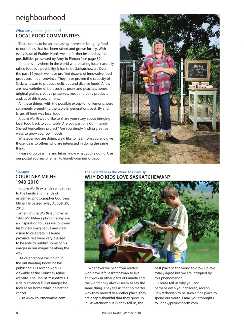 Prairies North Magazine Preview Pages