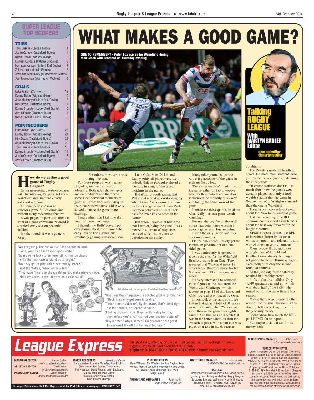 League Express Preview Pages