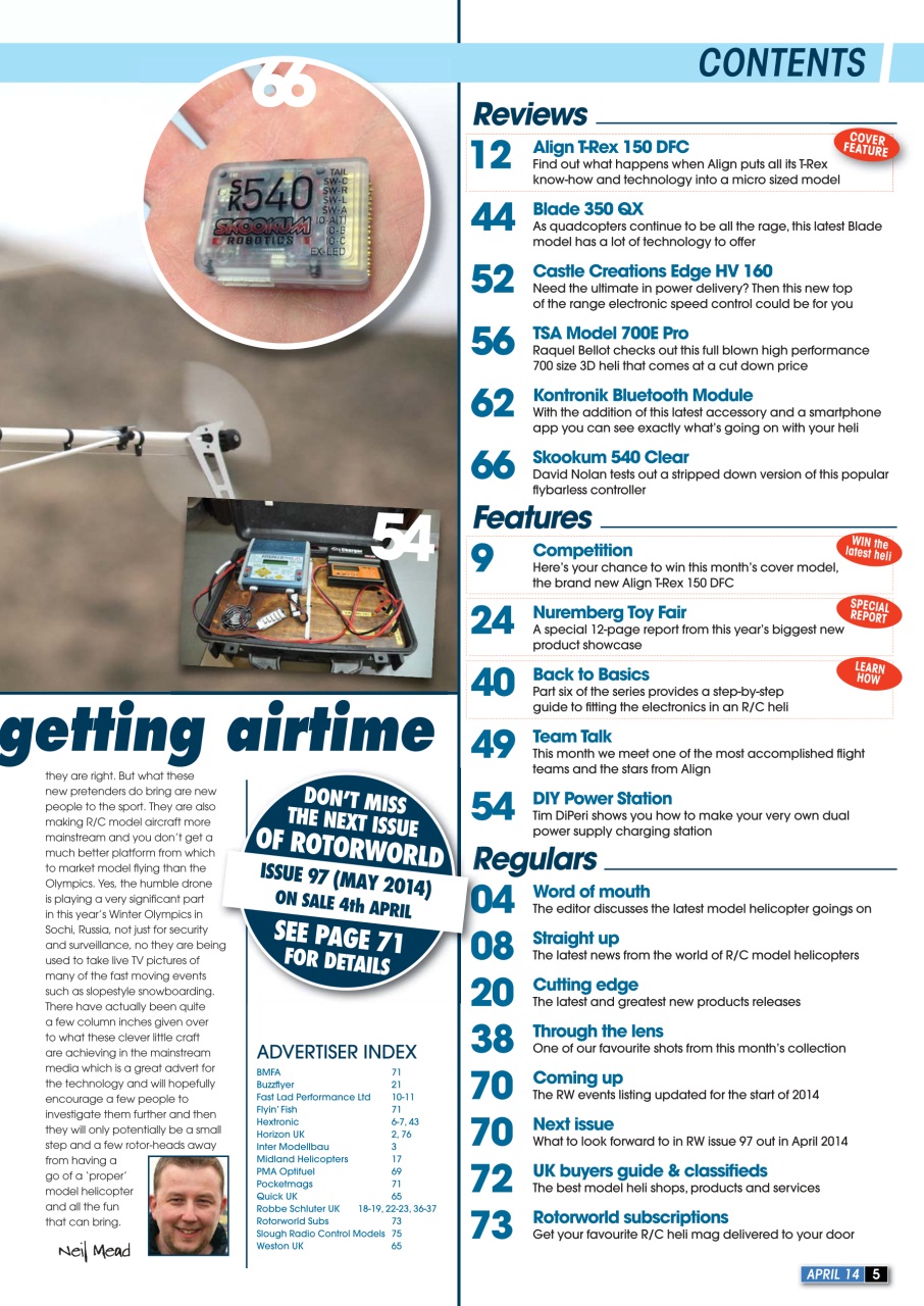 Radio Control Rotor World Preview Pages