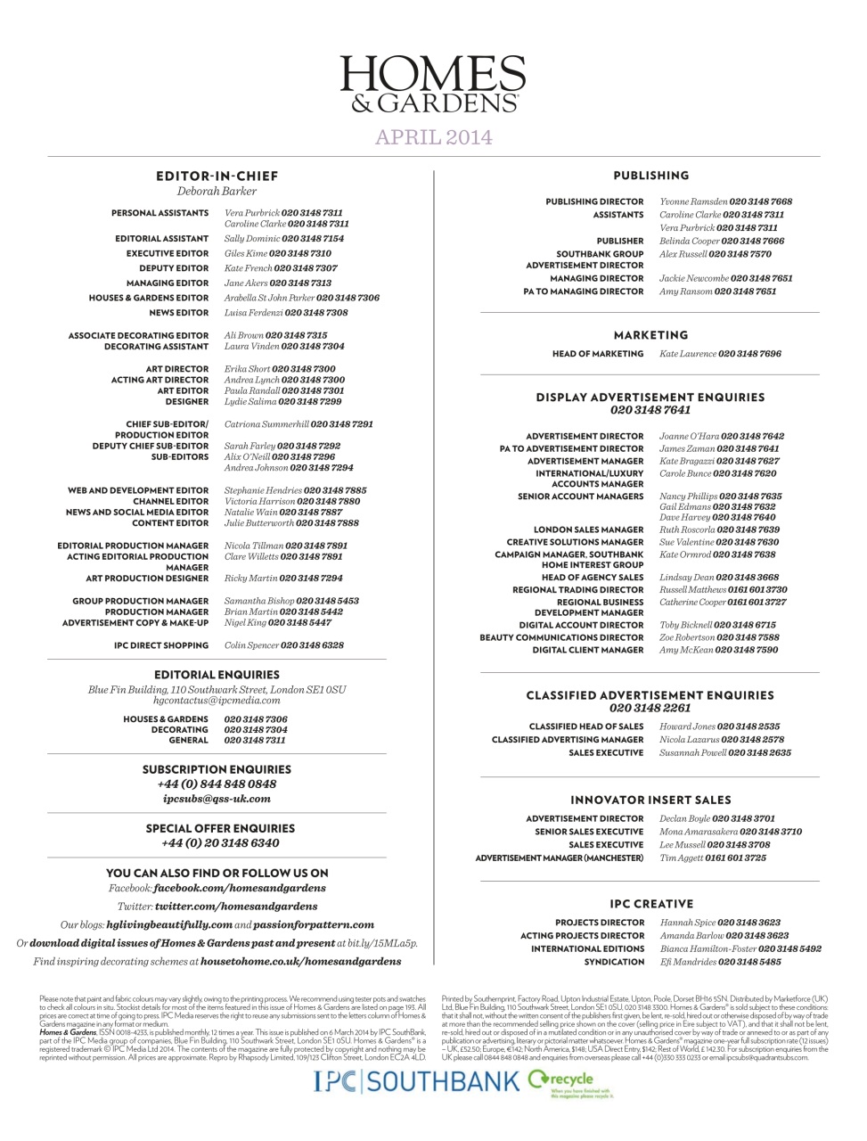 Homes & Gardens Preview Pages