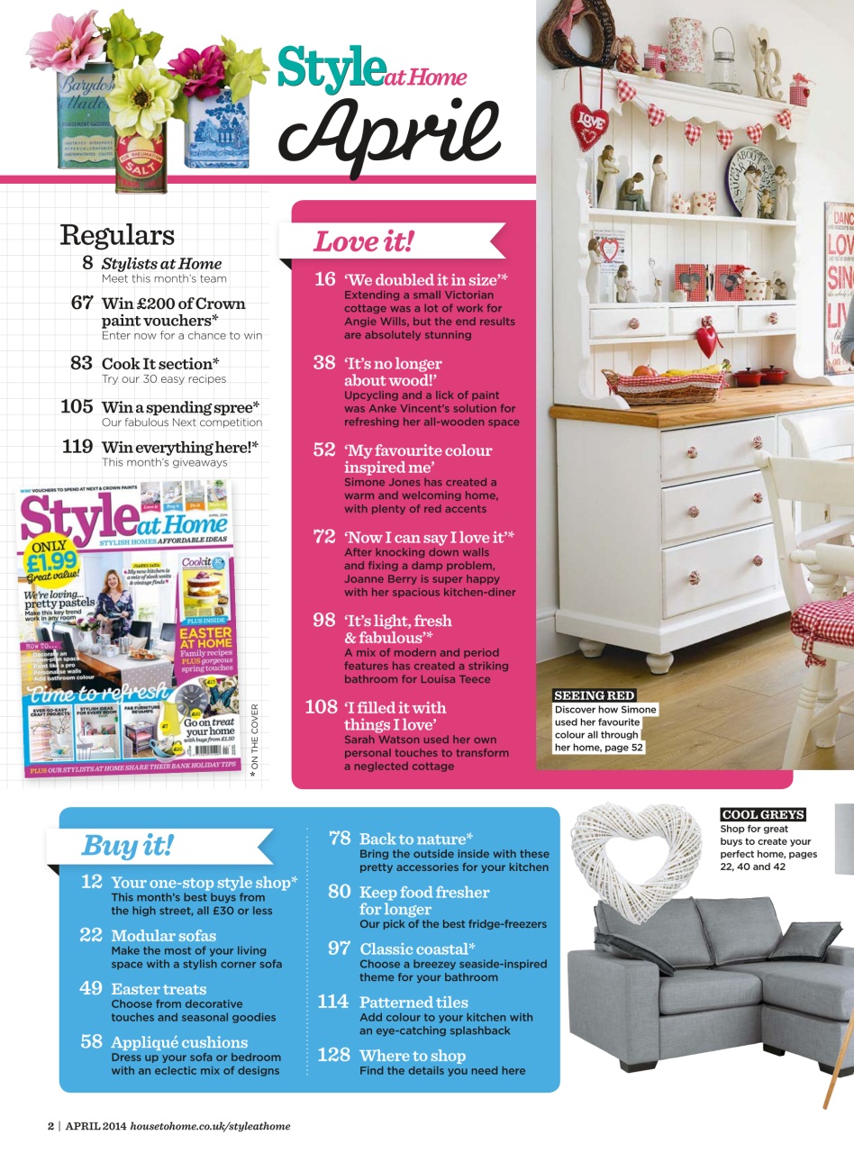 Style at Home Preview Pages