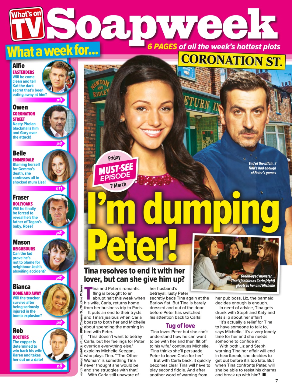 What's on TV Preview Pages
