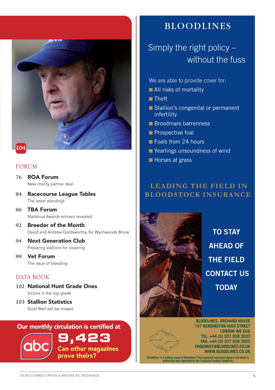 The Owner Breeder Preview Pages