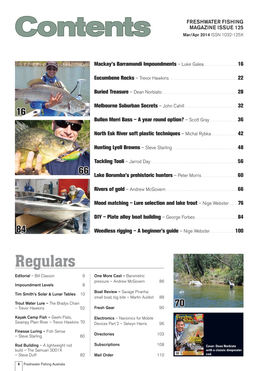 Freshwater Fishing Australia Preview Pages