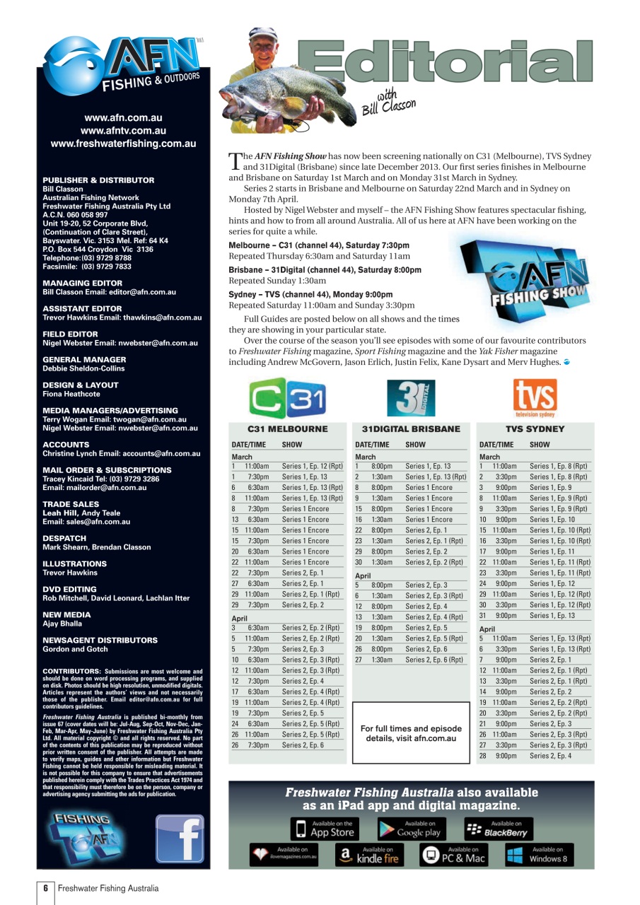 Freshwater Fishing Australia Preview Pages