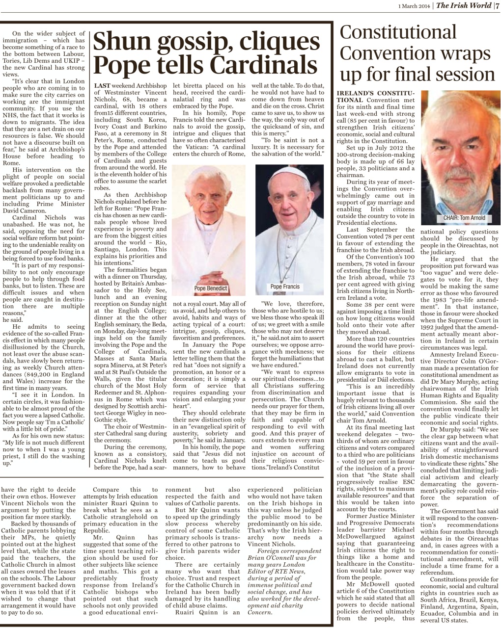 Irish World Preview Pages