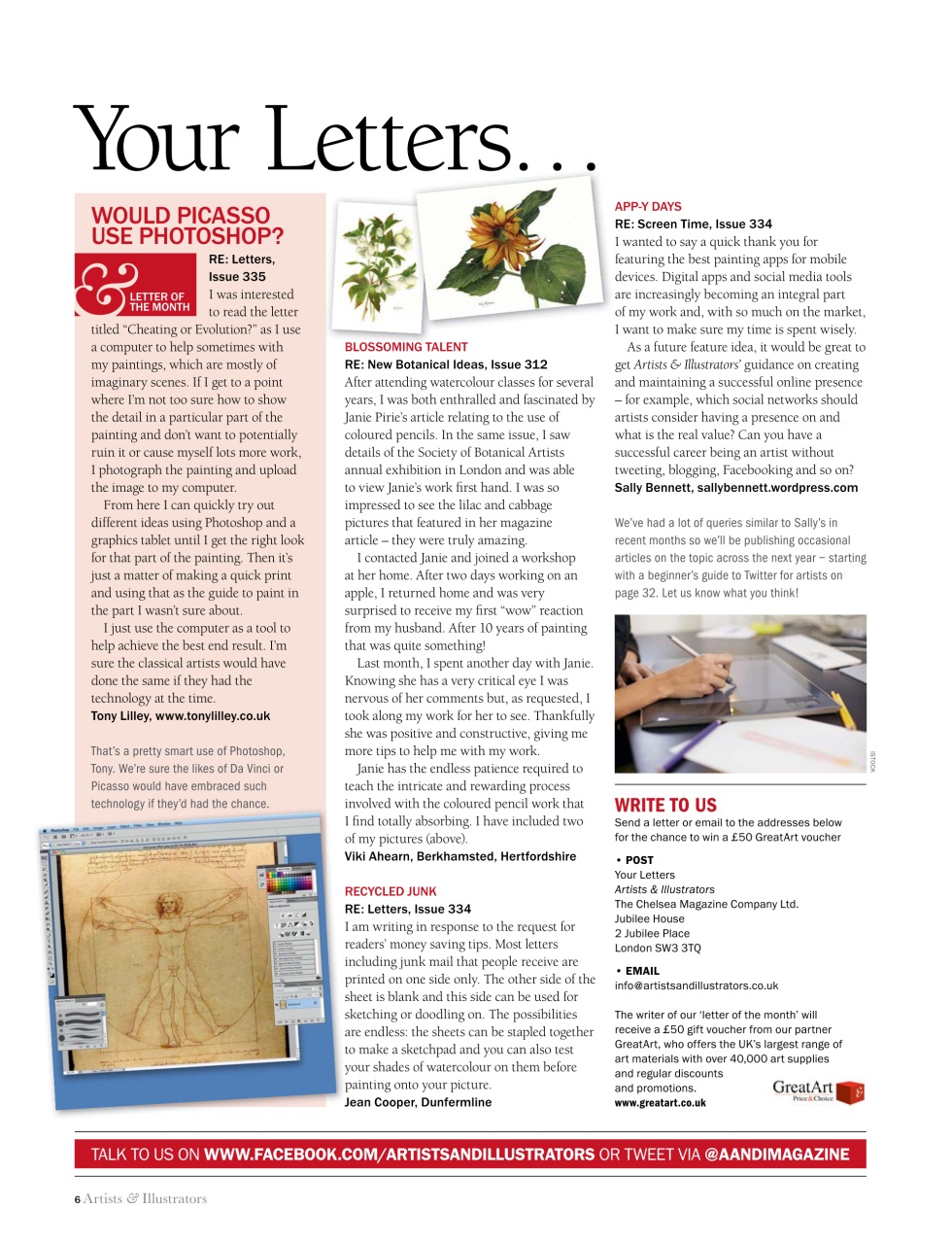 Artists & Illustrators Preview Pages