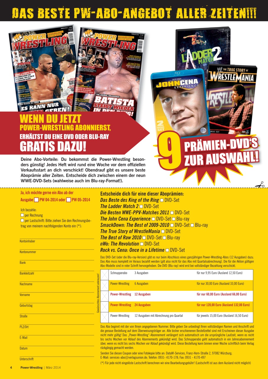 Power-Wrestling Preview Pages