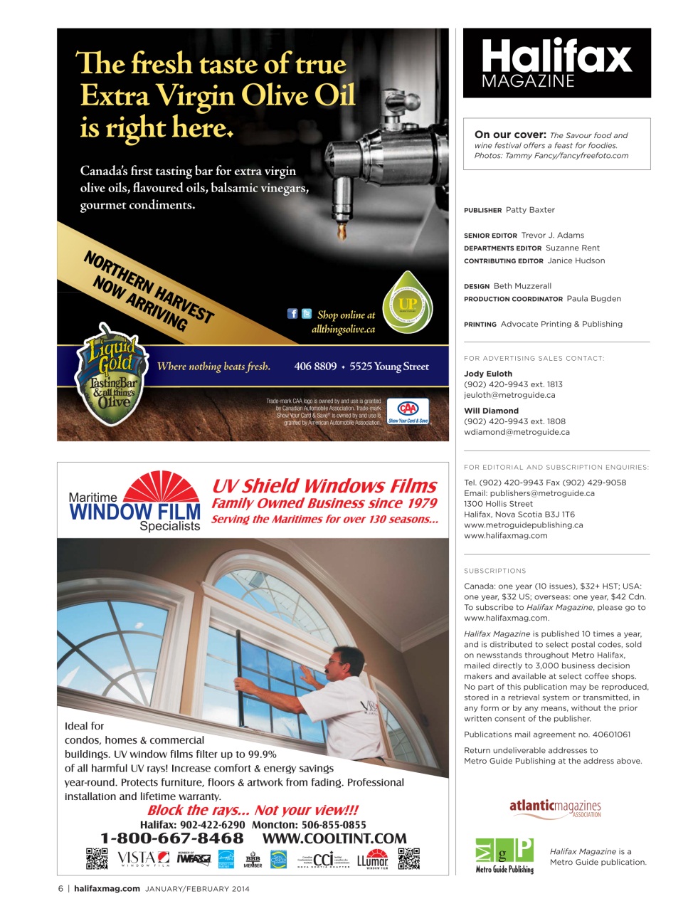 Halifax Magazine Preview Pages