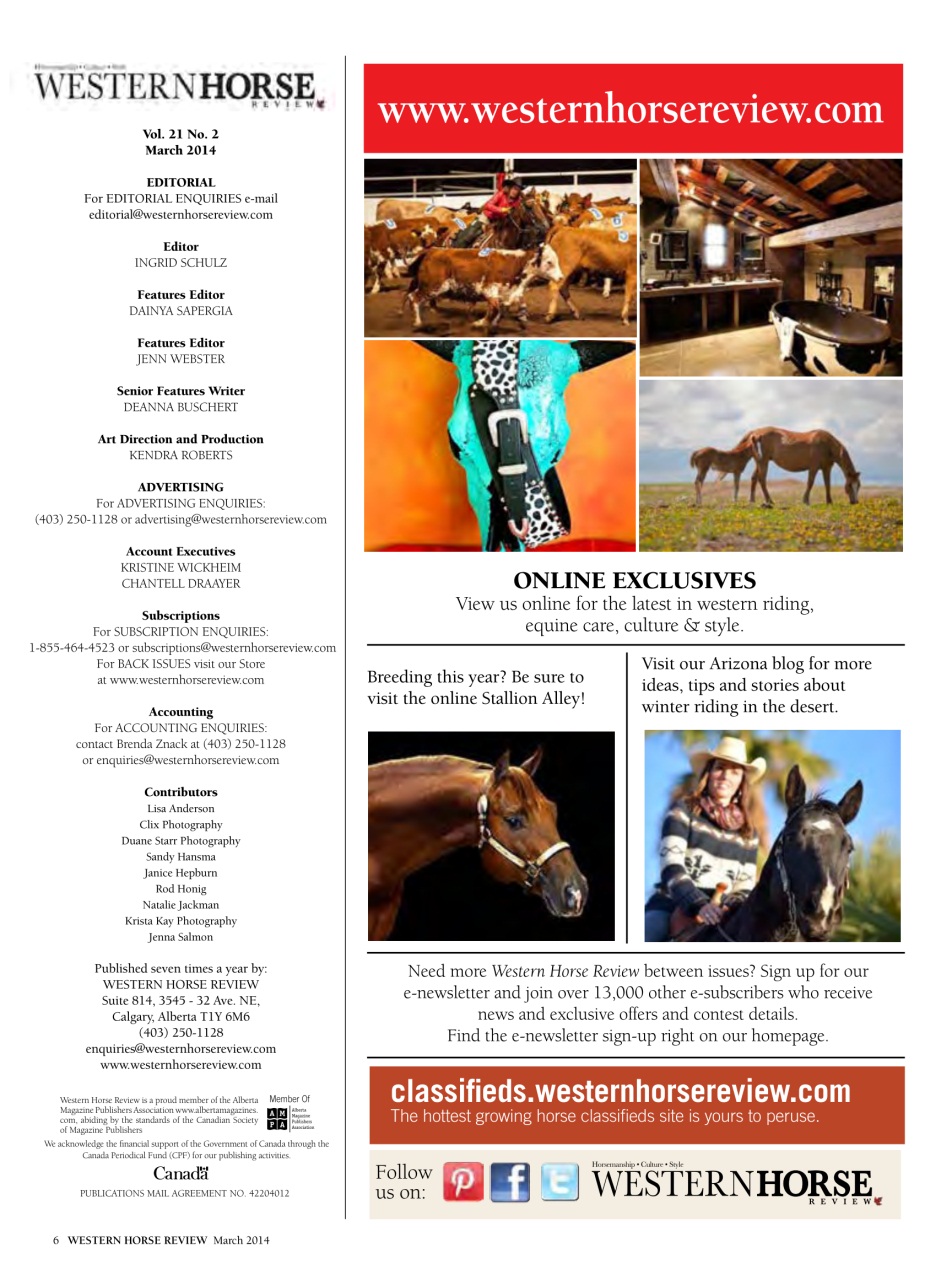Western Horse Review Preview Pages