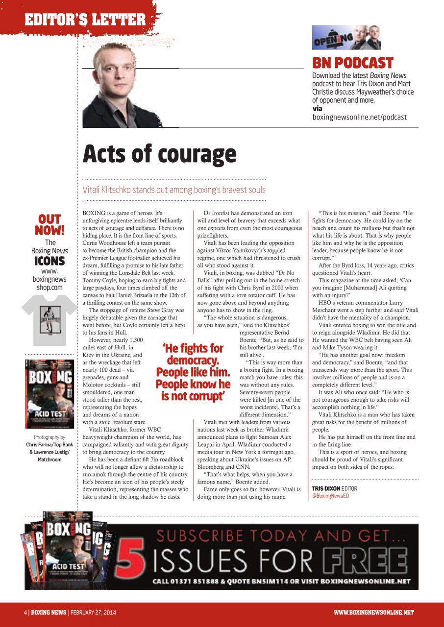Boxing News Preview Pages
