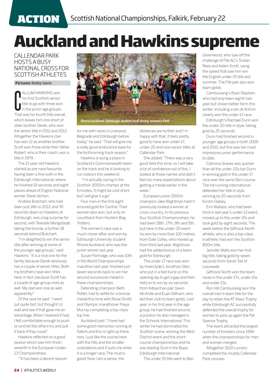 AW – Athletics Weekly Magazine Preview Pages