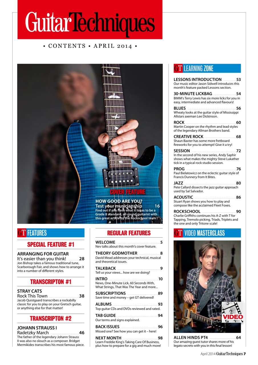 Guitar Techniques Preview Pages