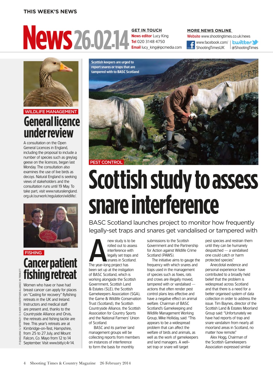 Shooting Times & Country Preview Pages