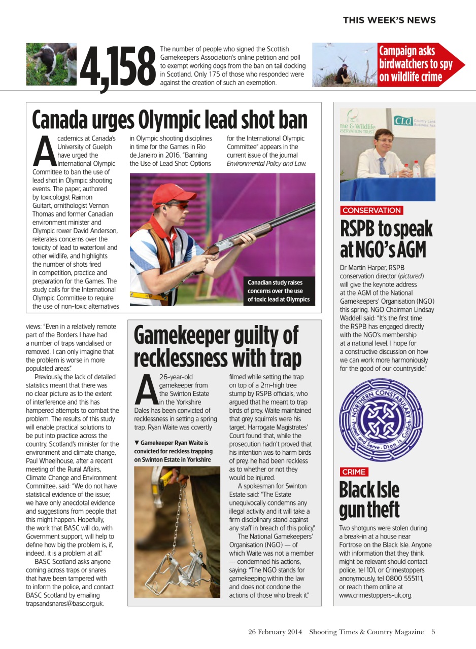 Shooting Times & Country Preview Pages