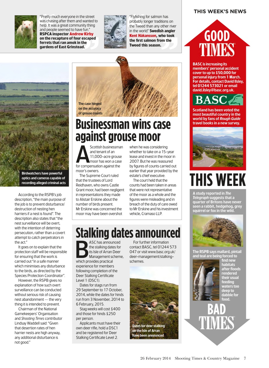 Shooting Times & Country Preview Pages