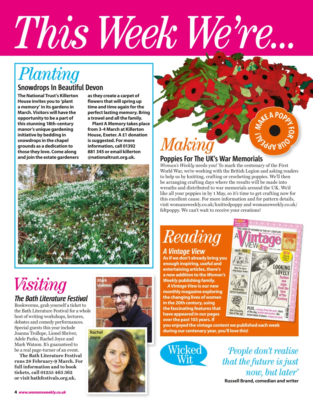 Woman's Weekly Preview Pages