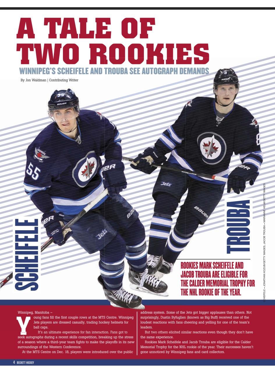 Beckett Hockey Magazine Preview Pages