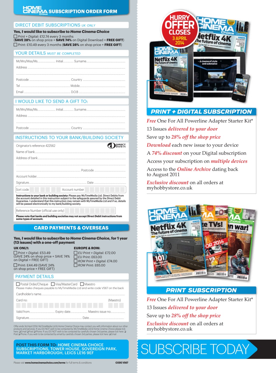 Home Cinema Choice Preview Pages