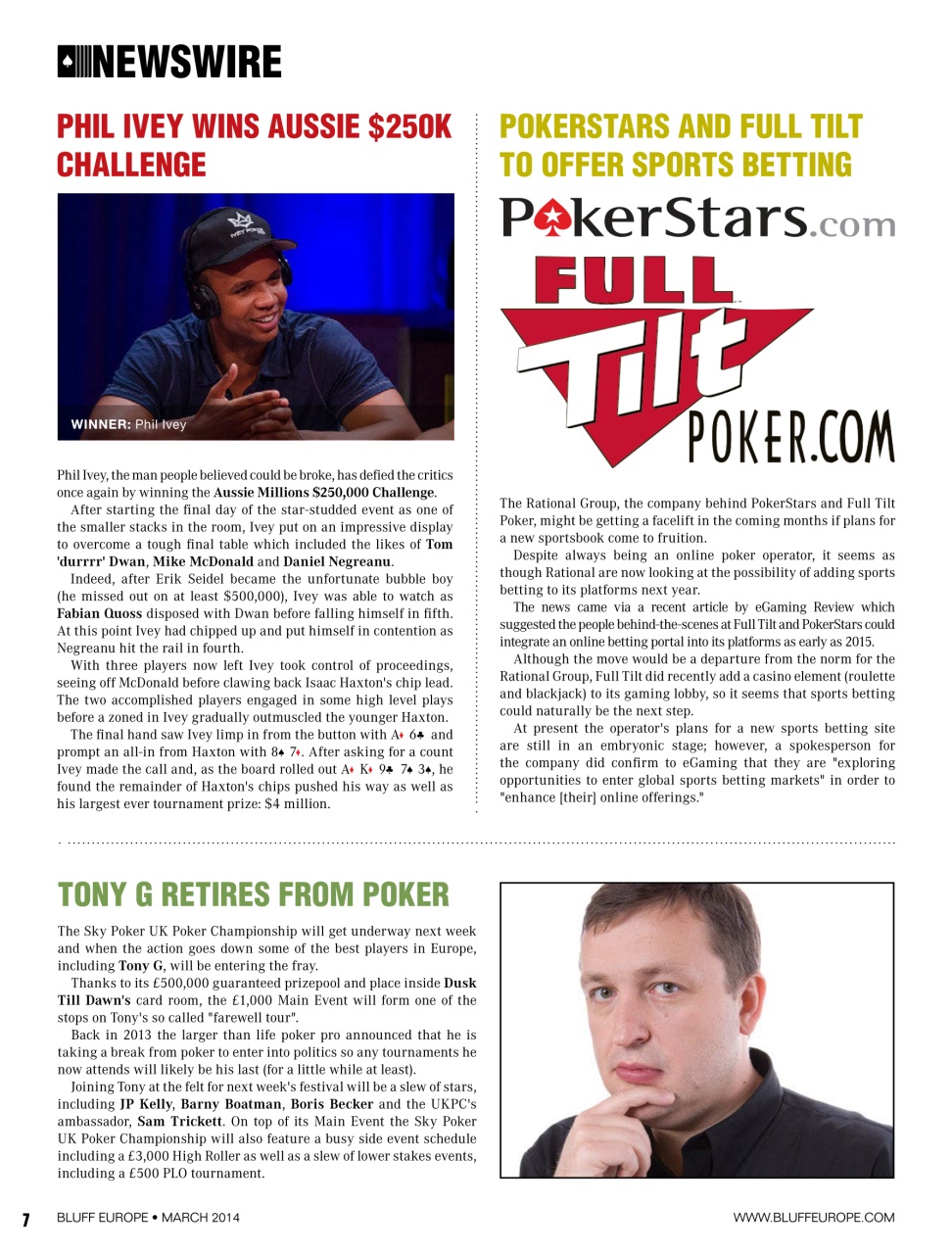 Bluff Europe Preview Pages