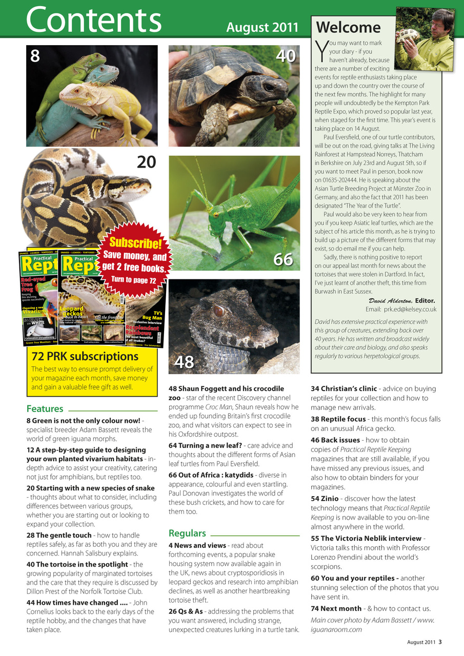 Practical Reptile Keeping Preview Pages