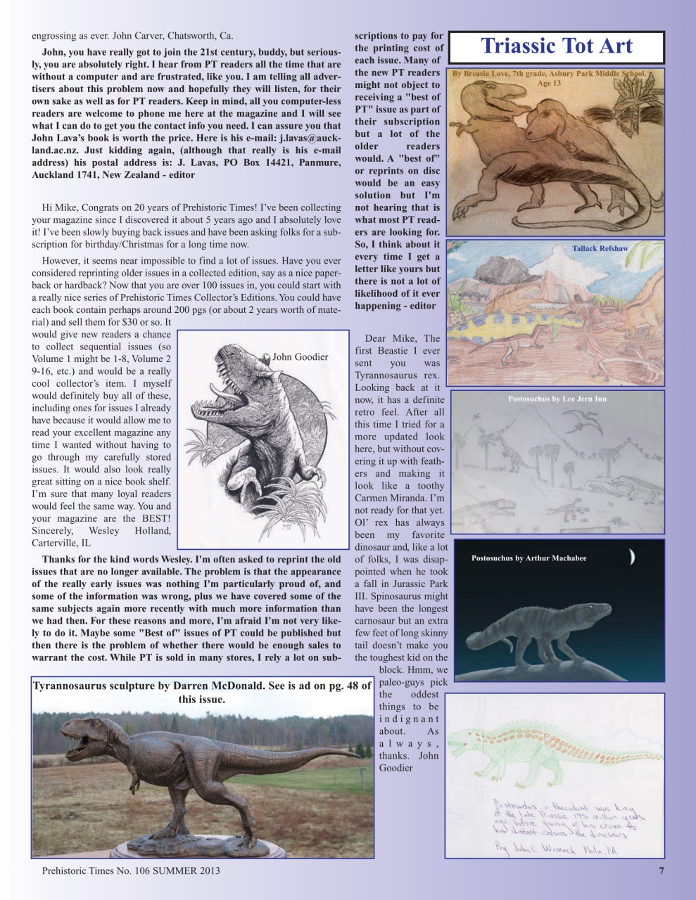 Prehistoric Times Preview Pages
