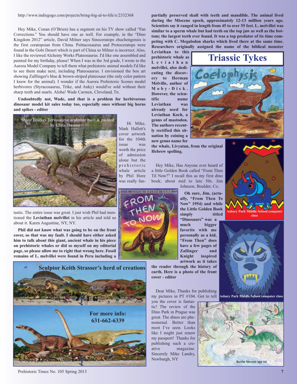 Prehistoric Times Preview Pages
