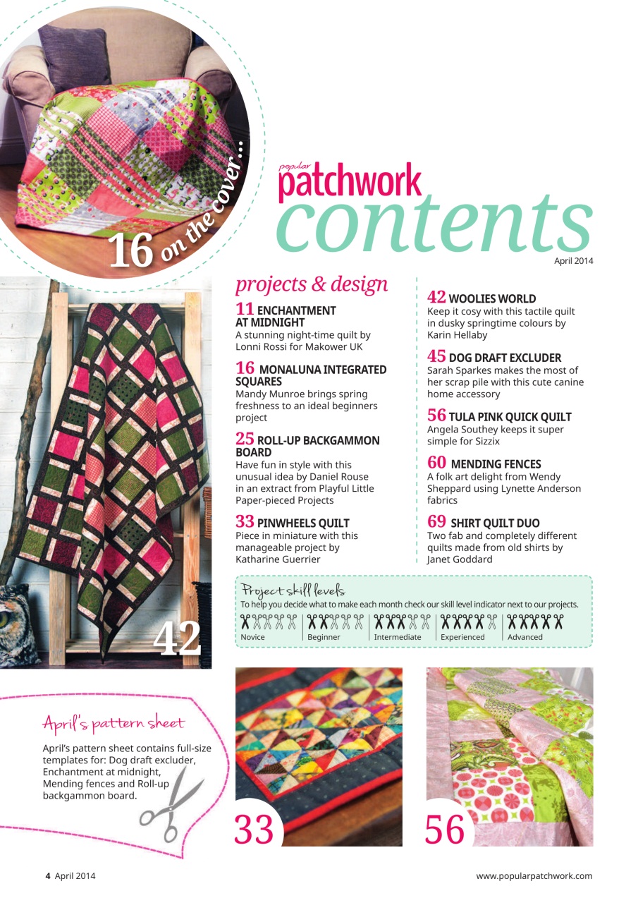 Popular Patchwork Magazine Preview Pages